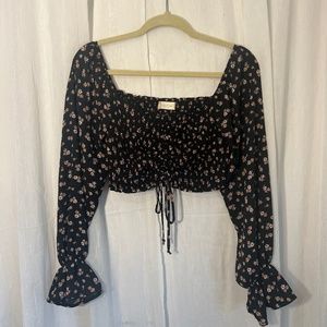 Altar'd State Boho Long Sleeve Crop Top